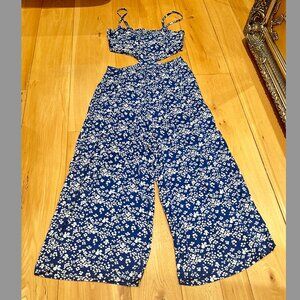 Aerie Blue Floral Romper